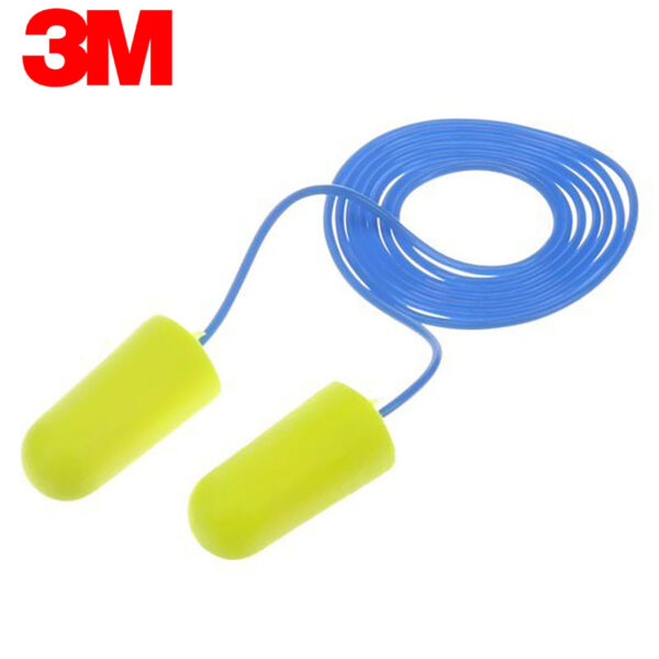 Ear Plug, E-A-RSoft Yellow Neons 3M 311-1250 with cord