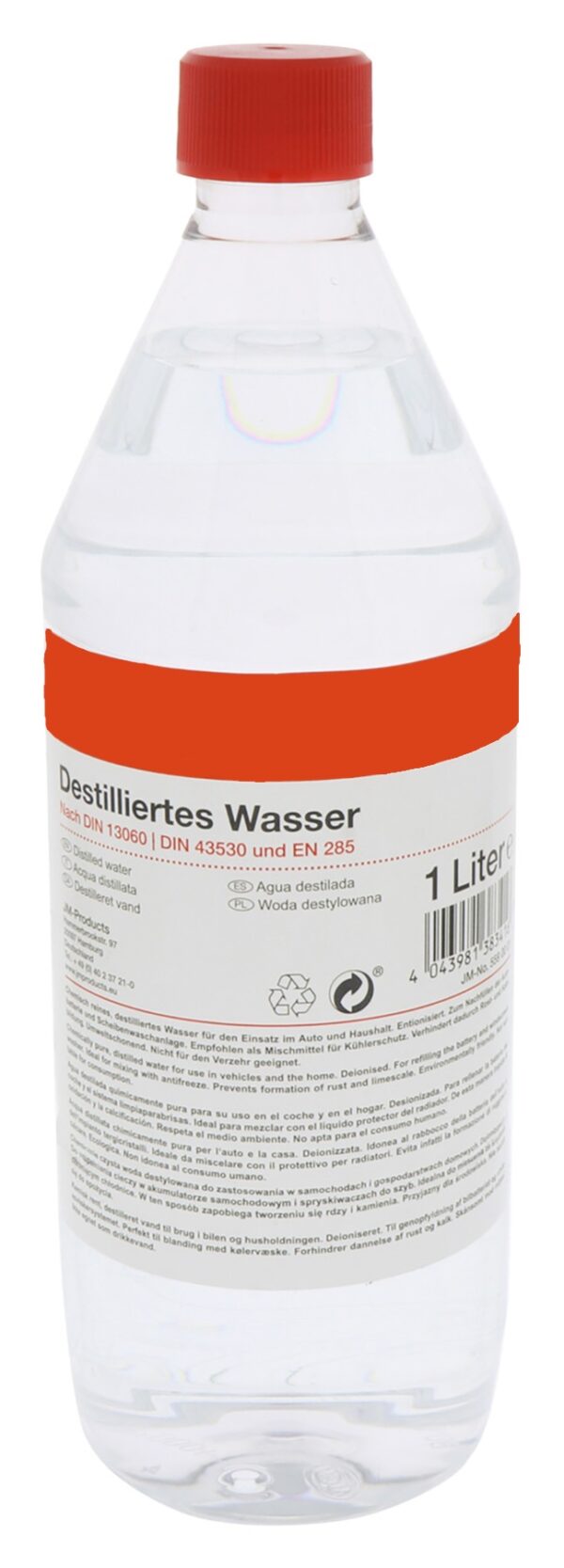 Distilled water 1 liter